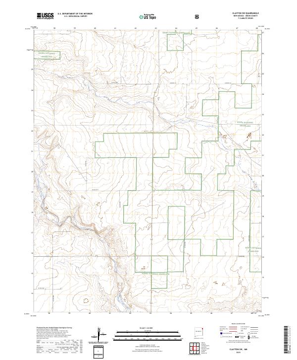 USGS Topographic Map – Clayton SW