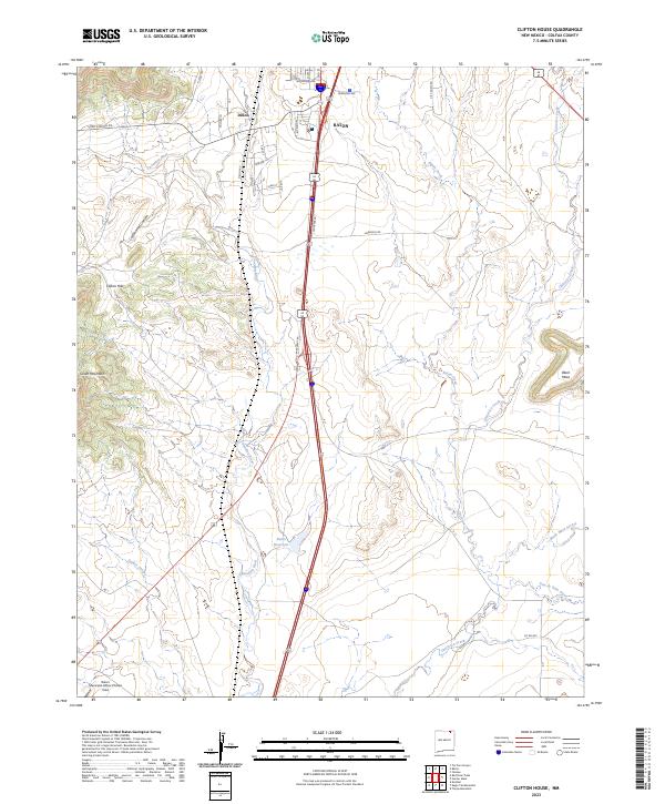USGS Topographic Map – Clifton House