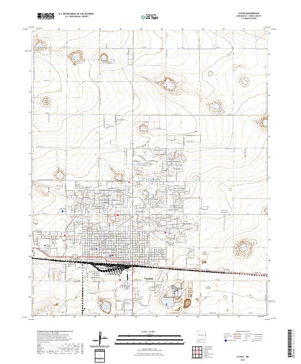USGS Topographic Map – Clovis