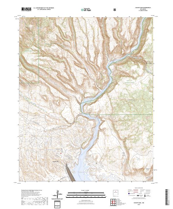 USGS Topographic Map – Cochiti Dam