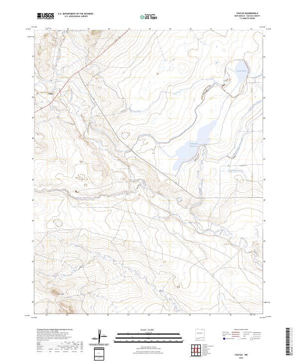 USGS Topographic Map – Colfax