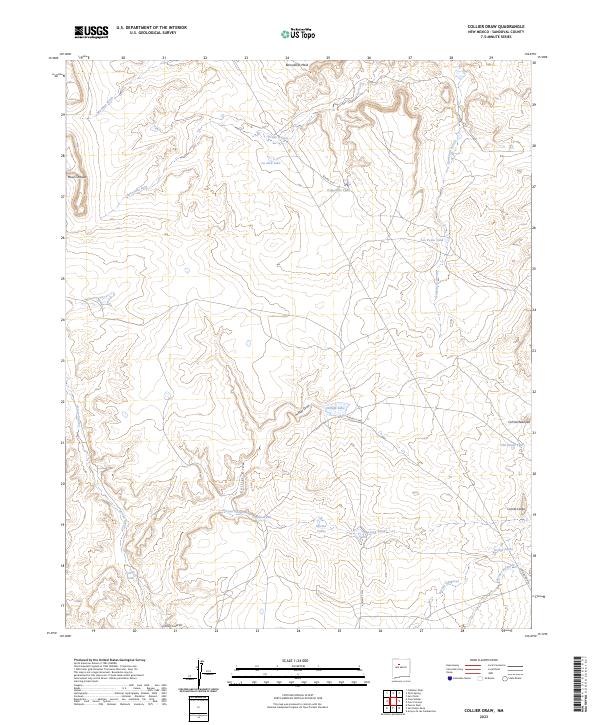 USGS Topographic Map – Collier Draw