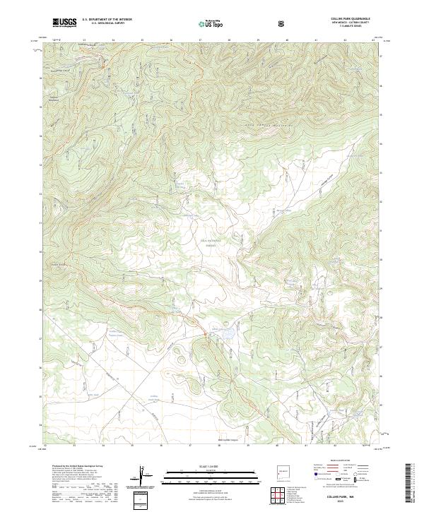 USGS Topographic Map – Collins Park