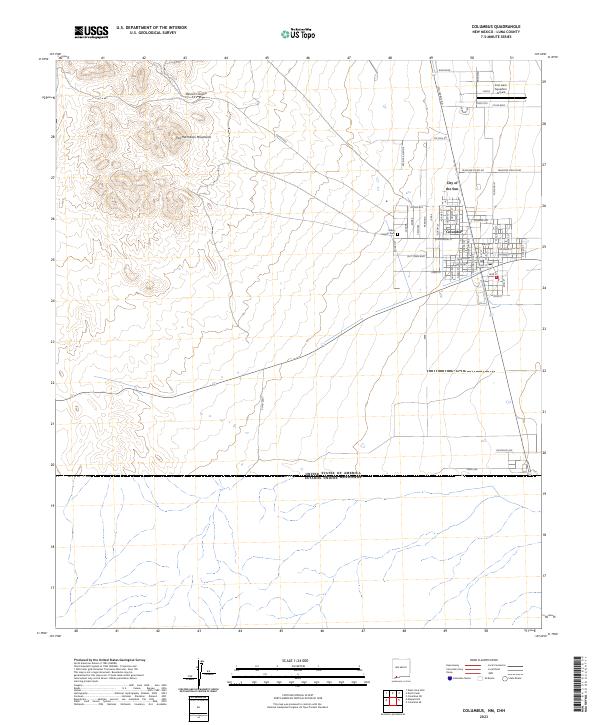 USGS Topographic Map – Columbus