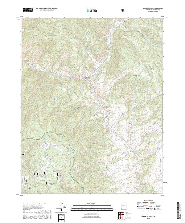 USGS Topographic Map – Comanche Point