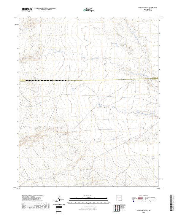 USGS Topographic Map – Comanche Ranch