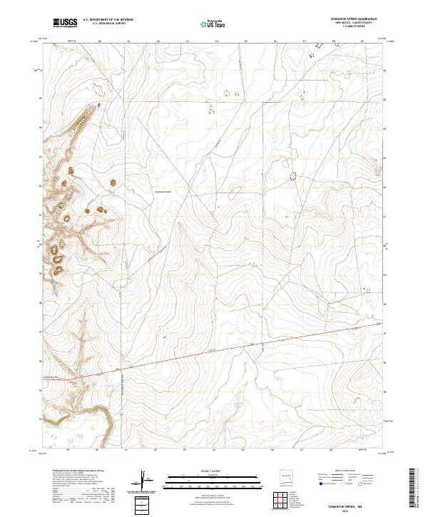 USGS Topographic Map – Comanche Spring