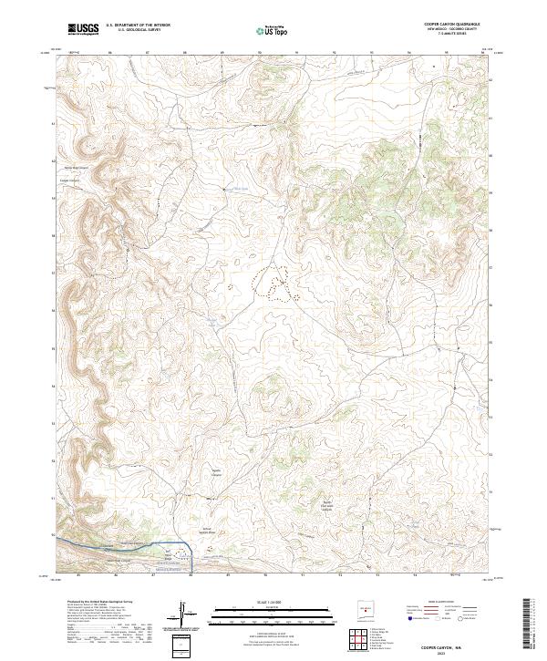 USGS Topographic Map – Cooper Canyon