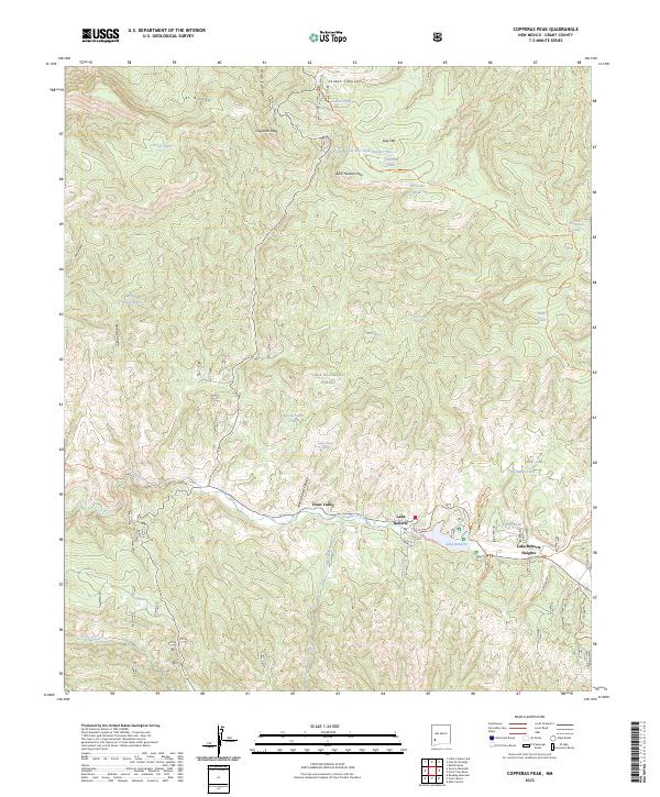 USGS Topographic Map – Copperas Peak