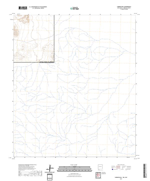 2023 Map of Corner Well, 2023 Print