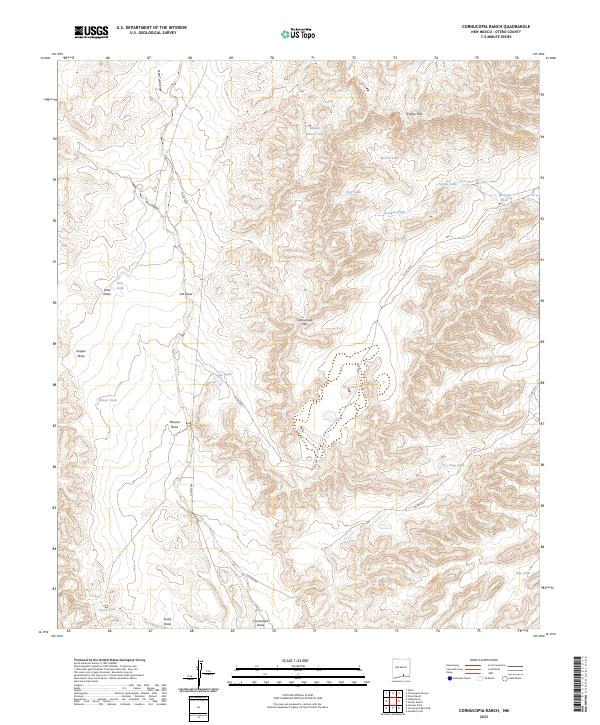 USGS Topographic Map – Cornucopia Ranch