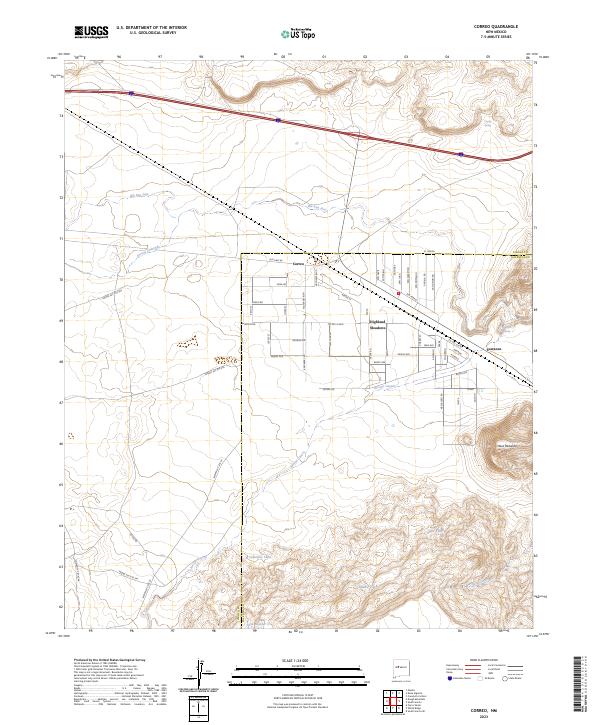 USGS Topographic Map – Correo