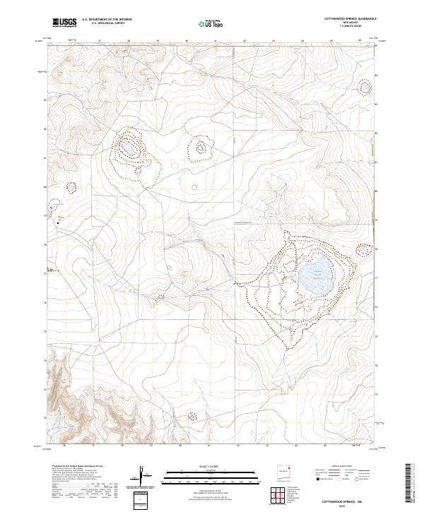 USGS Topographic Map – Cottonwood Springs