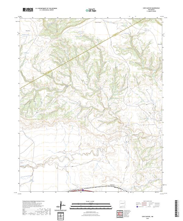 USGS Topographic Map – Cow Canyon