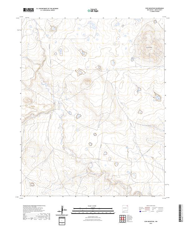 USGS Topographic Map – Cow Mountain