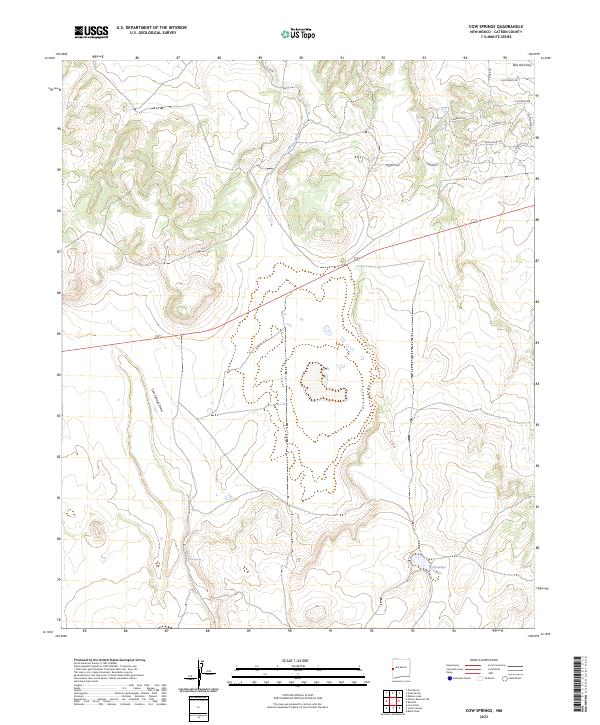 USGS Topographic Map – Cow Springs
