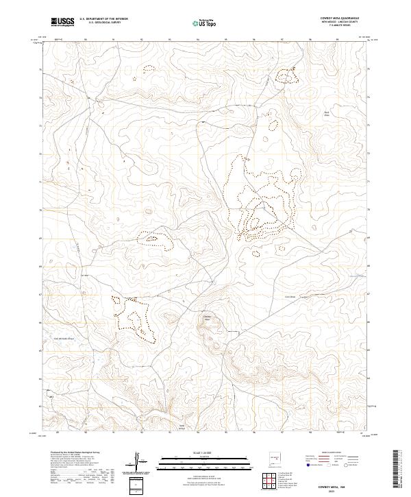 USGS Topographic Map – Cowboy Mesa