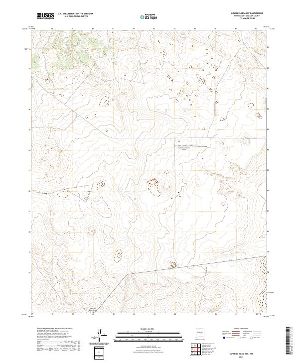 2023 Map of Cowboy Mesa NW, 2023 Print
