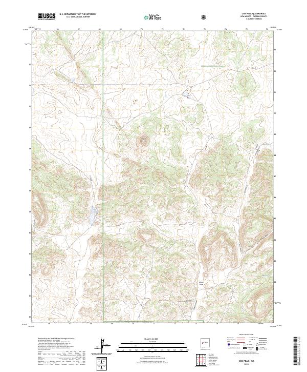 USGS Topographic Map – Cox Peak
