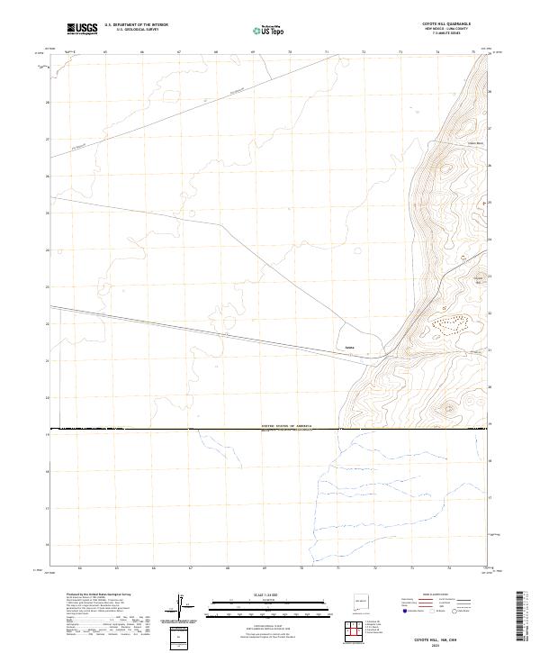 USGS Topographic Map – Coyote Hill