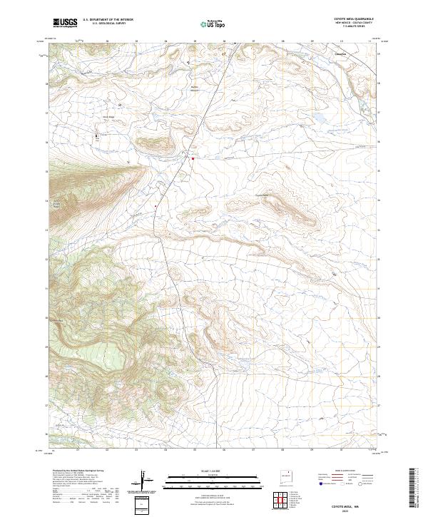 USGS Topographic Map – Coyote Mesa