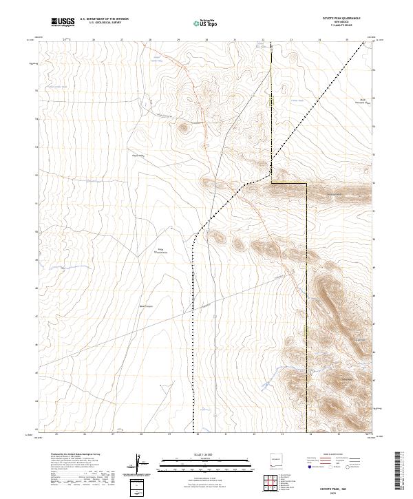 USGS Topographic Map – Coyote Peak