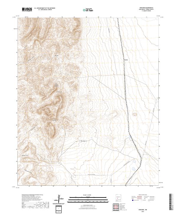 USGS Topographic Map – Crocker