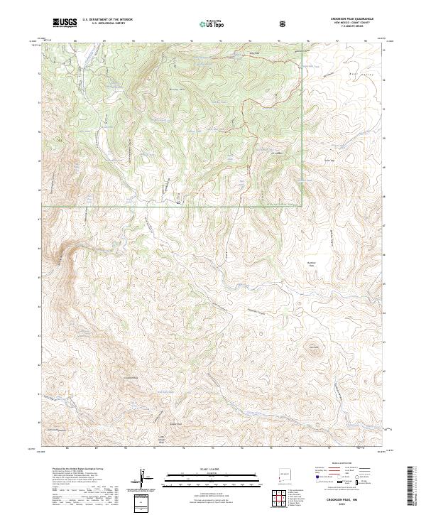 USGS Topographic Map – Crookson Peak