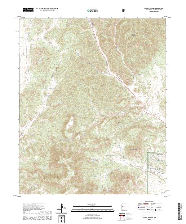 USGS Topographic Map – Crosby Springs