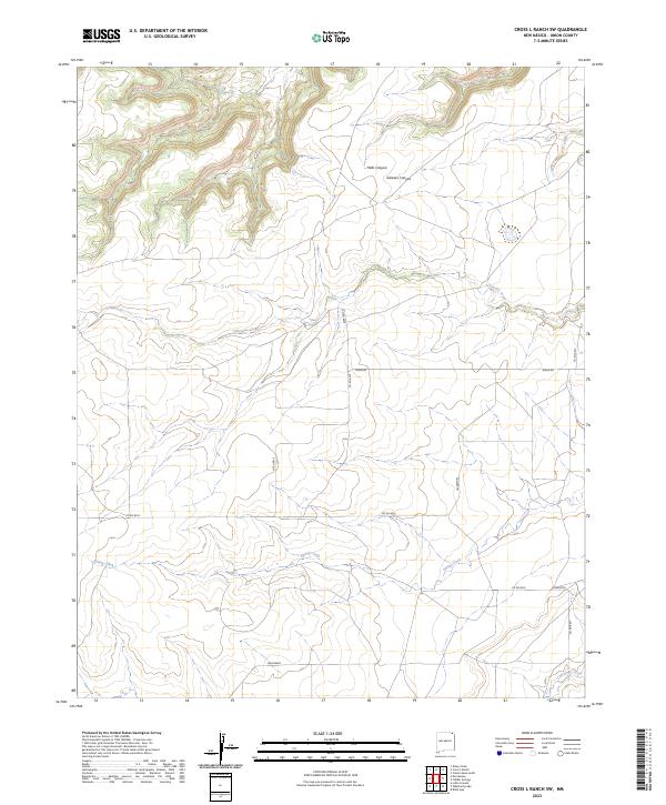 2023 Map of Cross L Ranch SW, 2023 Print
