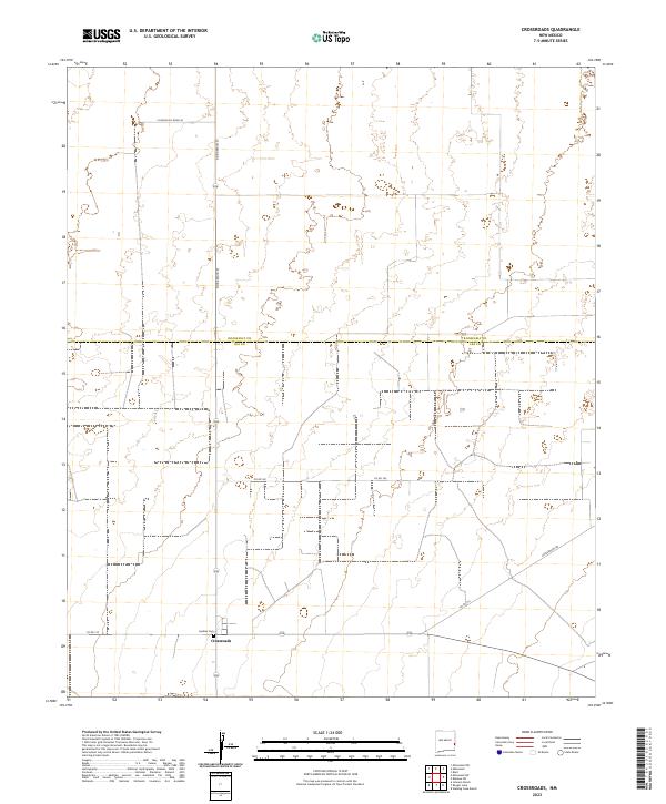 USGS Topographic Map – Crossroads