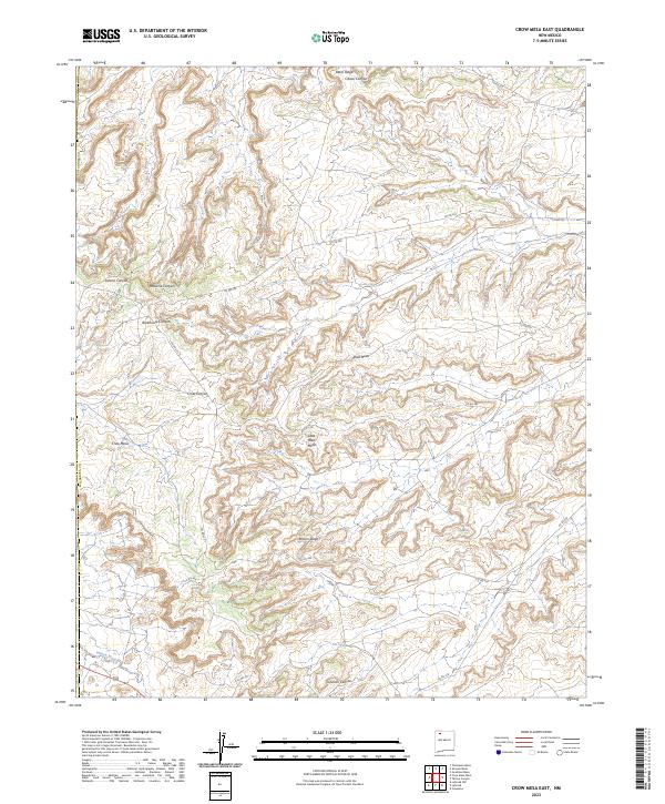 USGS Topographic Map – Crow Mesa East
