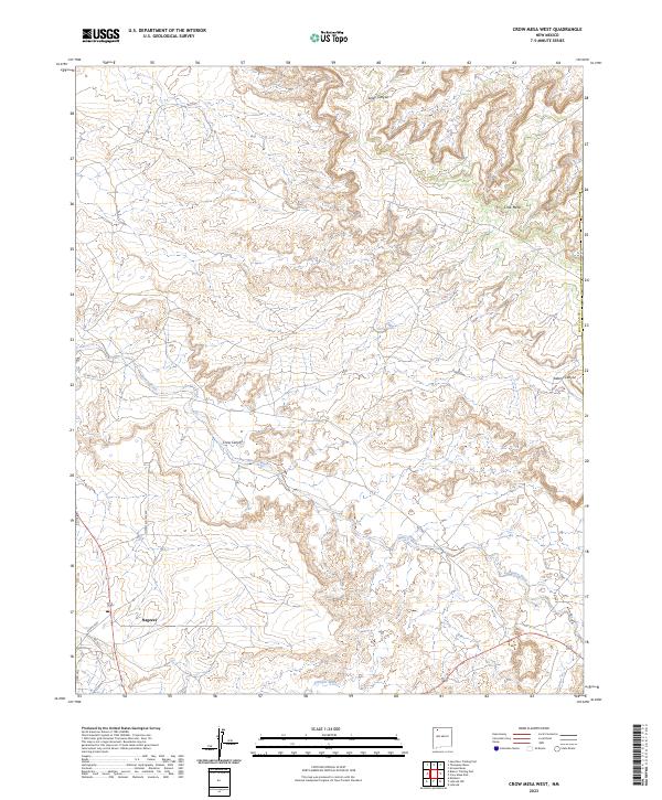 USGS Topographic Map – Crow Mesa West