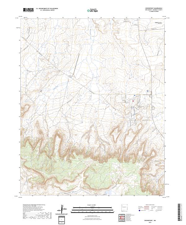 USGS Topographic Map – Crownpoint
