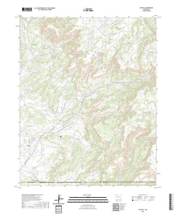 USGS Topographic Map – Crystal