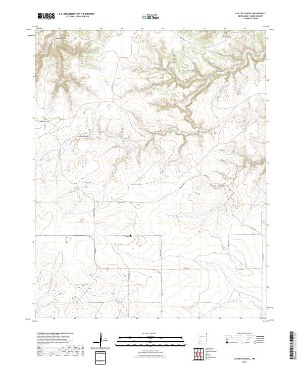 USGS Topographic Map – Cuates School