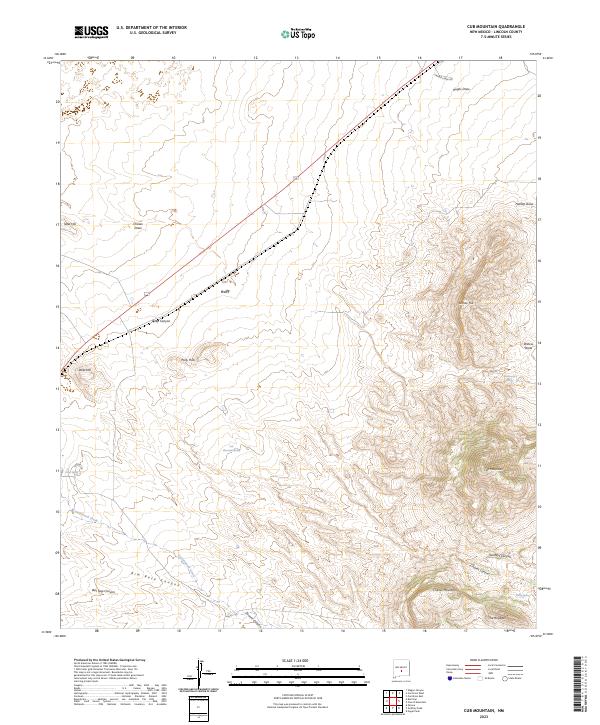 USGS Topographic Map – Cub Mountain