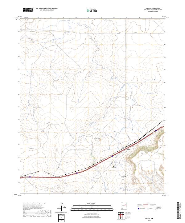 USGS Topographic Map – Cuervo