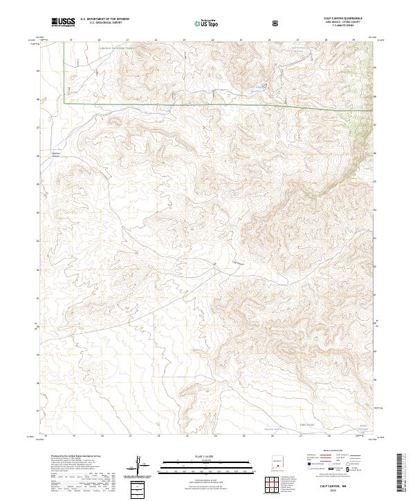 USGS Topographic Map – Culp Canyon