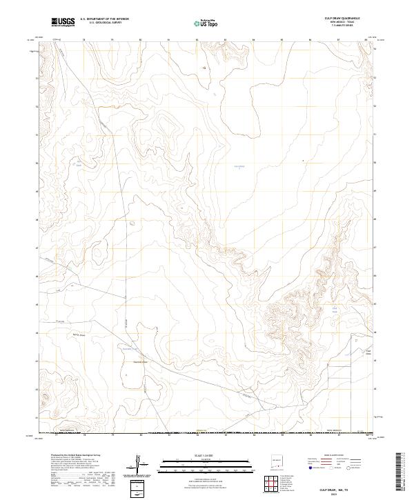 USGS Topographic Map – Culp Draw
