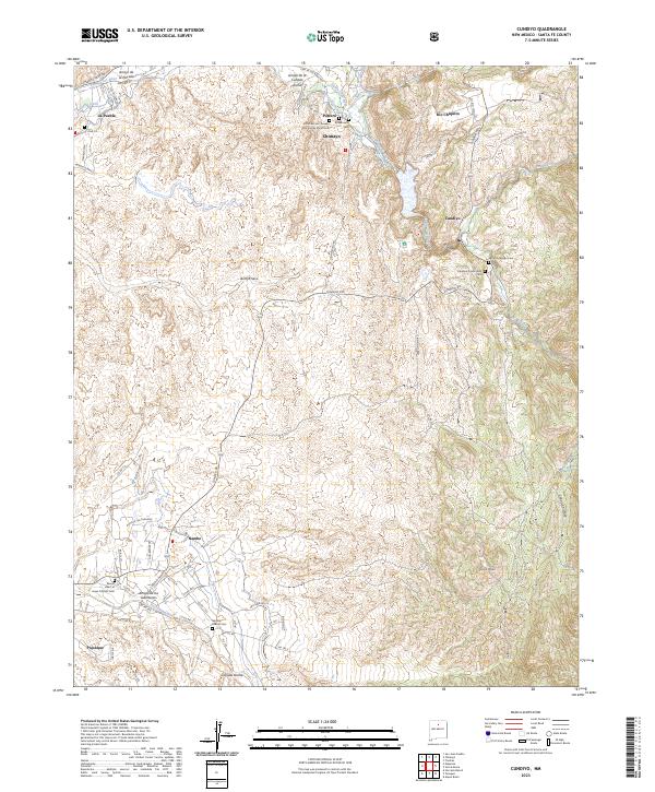 USGS Topographic Map – Cundiyo