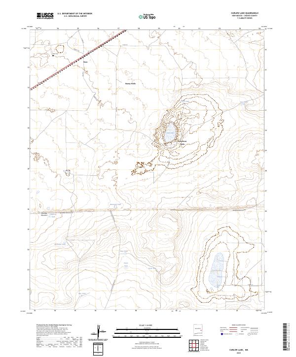 USGS Topographic Map – Curlew Lake