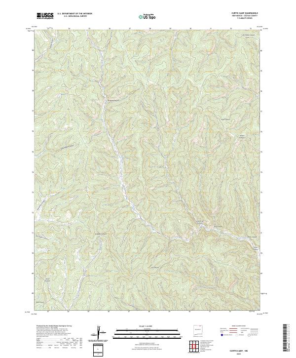 USGS Topographic Map – Curtis Camp