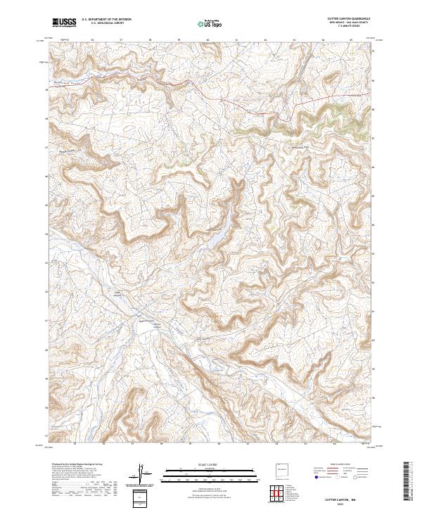 USGS Topographic Map – Cutter Canyon
