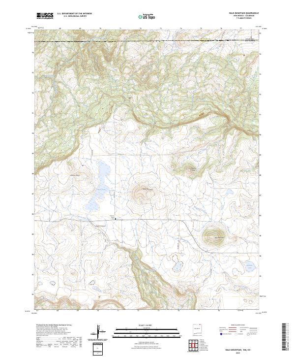 USGS Topographic Map – Dale Mountain