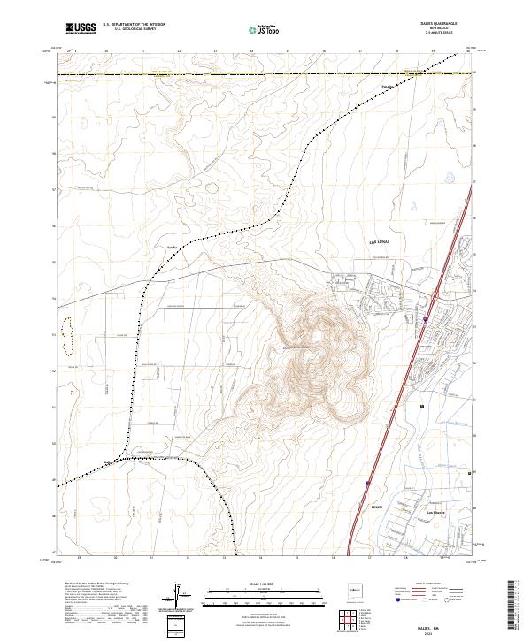 USGS Topographic Map – Dalies
