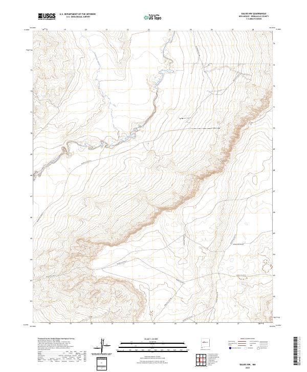 USGS Topographic Map – Dalies NW