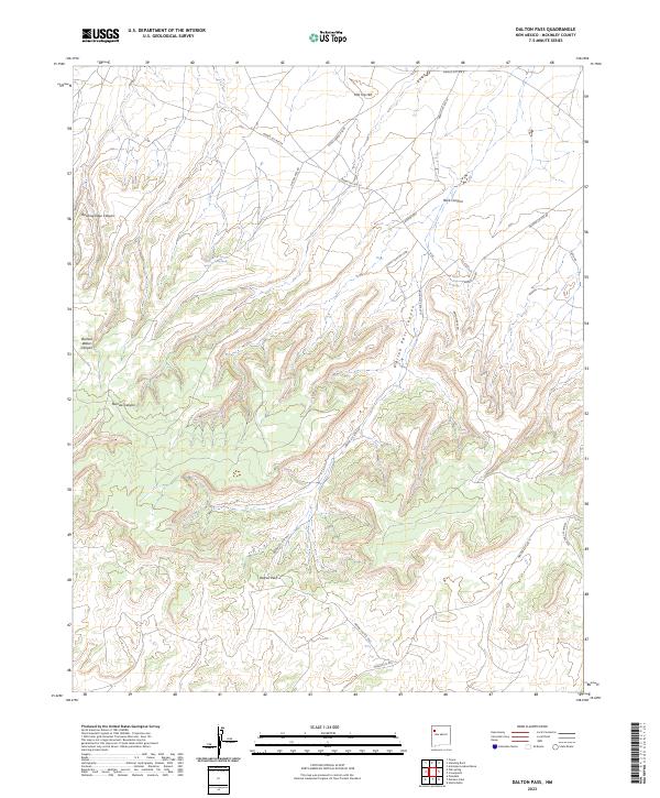 USGS Topographic Map – Dalton Pass