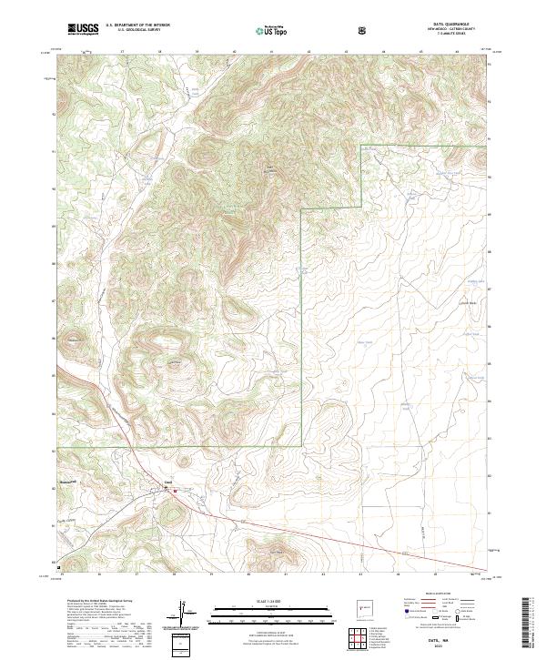 USGS Topographic Map – Datil