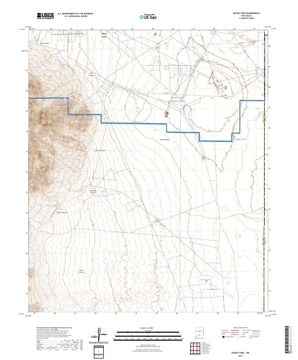 USGS Topographic Map – Davies Tank